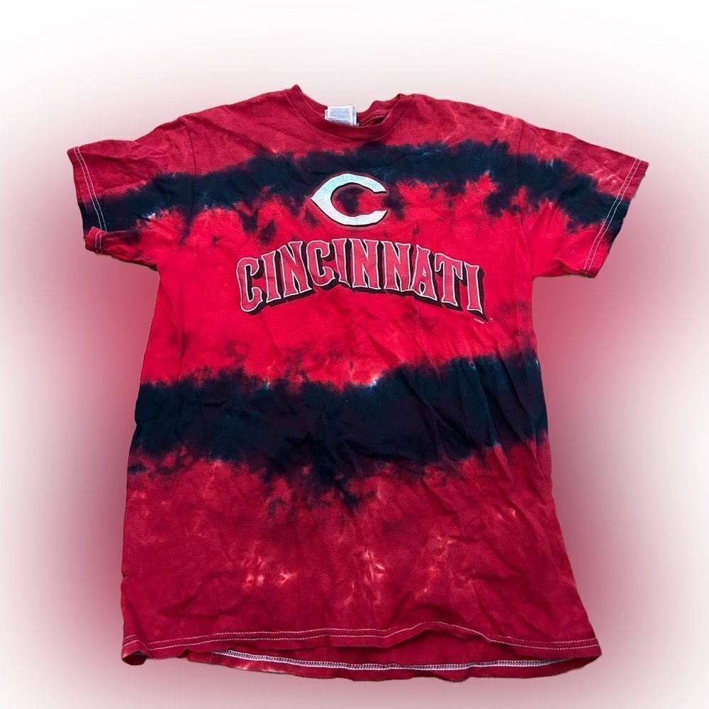 Y2K MLB Cincinnati Reds Tie-Dye Tshirt